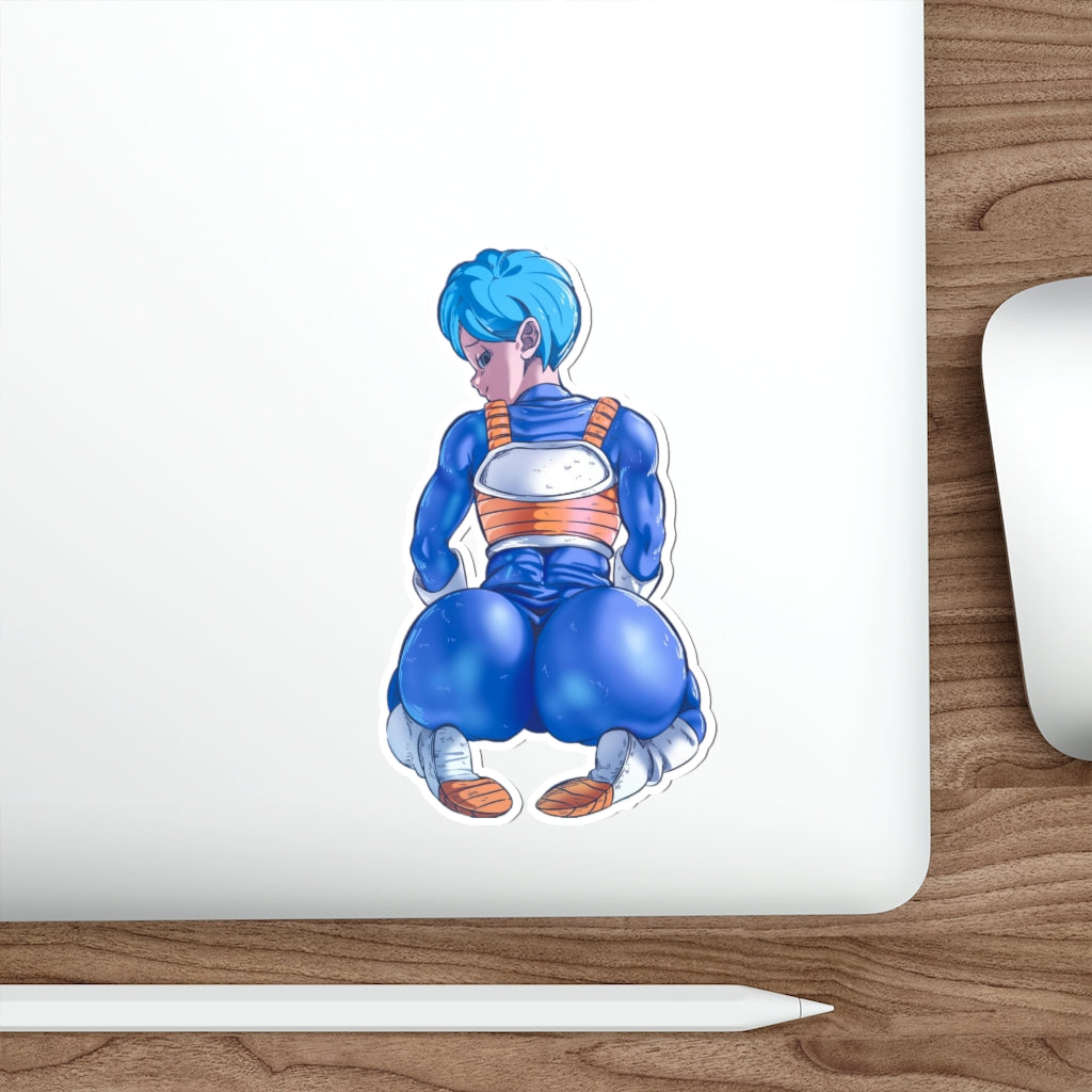 Big Butt Bulma in Vegeta Outfit Waterproof Sticker - Dragon Ball Ecchi Vinyl Anime Car Decal