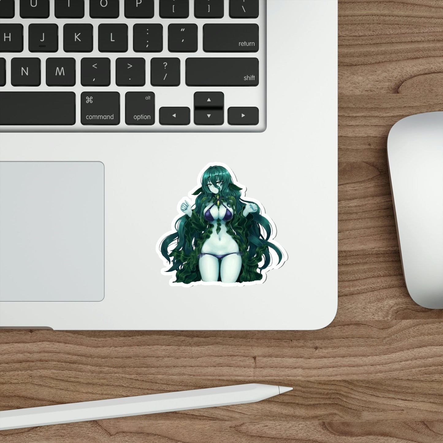 Sexy Flow Kelp Monster Girl Encyclopedia Waterproof Sticker - Weatherproof Vinyl Car Decal