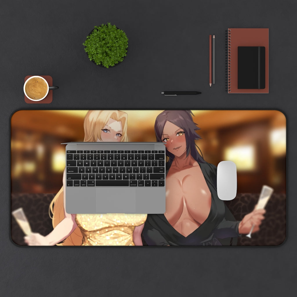 Yoruichi and Rangiku Bleach Anime Busty Waifus Mousepad - Gaming Playmat