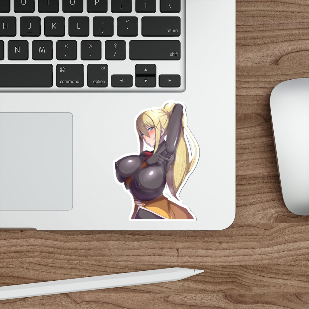 Huge Boobs Darkness KonoSuba Waterproof Sticker - Ecchi Vinyl Decal –  K-Minded