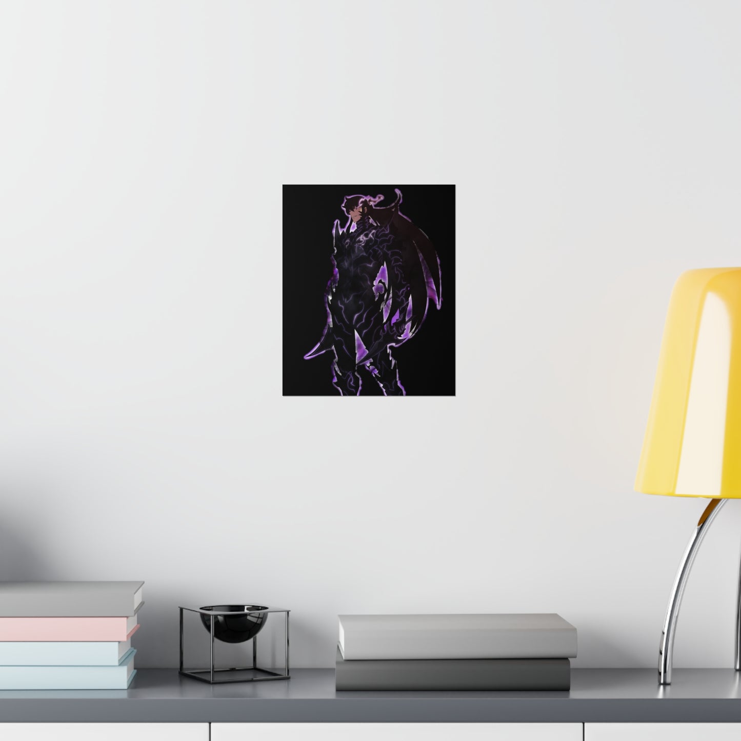 Solo Leveling Poster - Premium Matte Vertical Poster - Sung Jin Woo God Form Anime Wall Art Decor