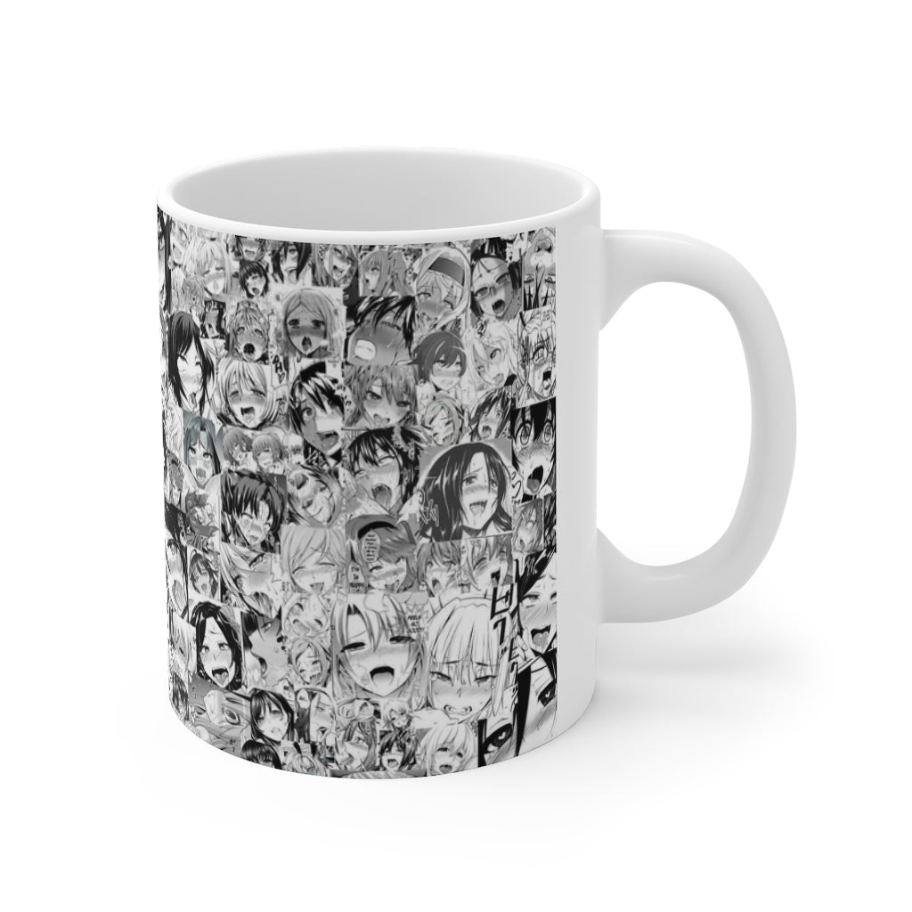 Ahegao Collage Mug 11oz