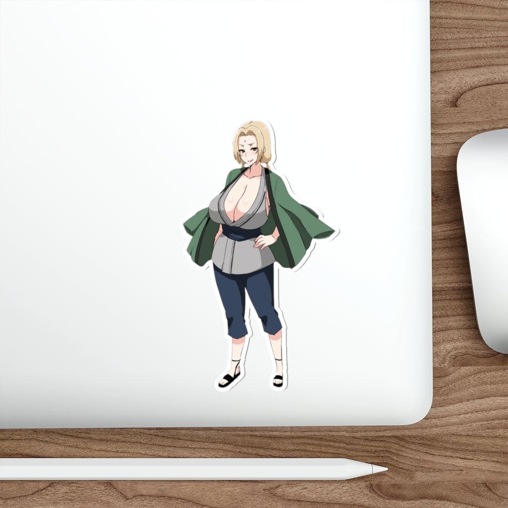 Tsunade Naruto Hokage Waifu Waterproof Sticker - Ecchi Vinyl Decal