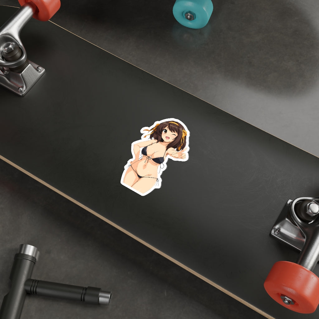 The Melancholy of Haruhi Suzumiya Sexy Bikini Waterproof Sticker - Ecchi Vinyl Decal