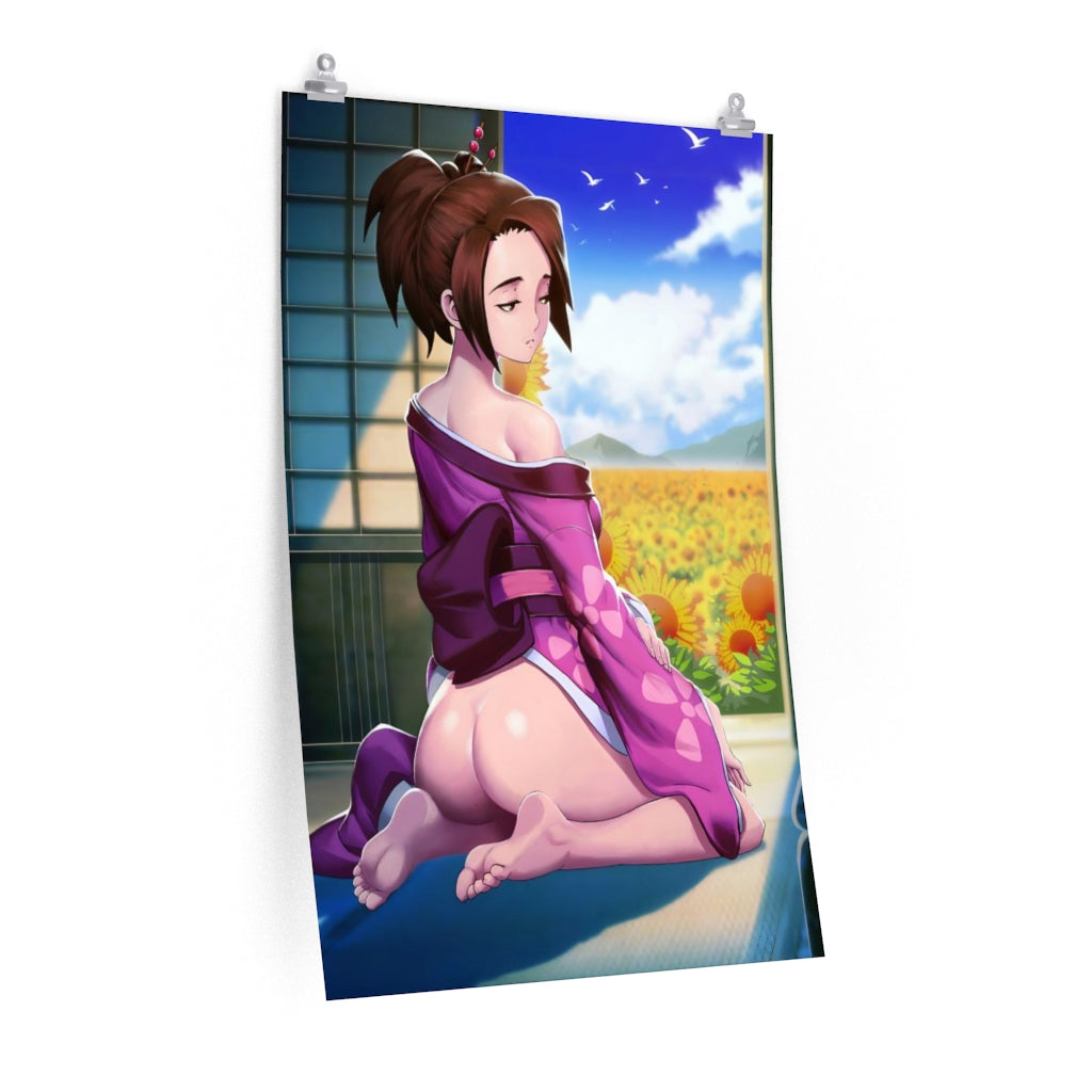 Affiche Ecchi Nude Butt Fuu Samurai Champloo - Affiche verticale mate de qualité supérieure obscène - Art mural pour adultes