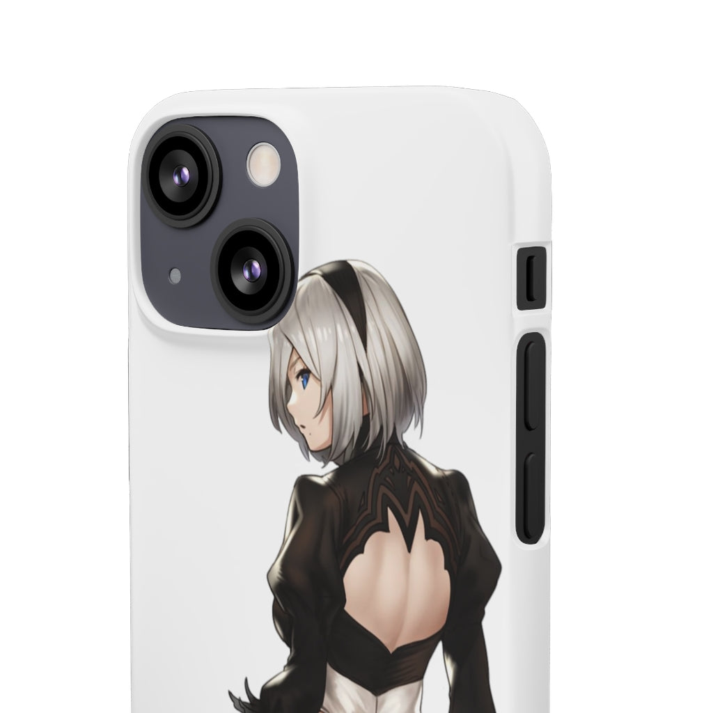 2B Anime Phone Case - Nier Automata Kawaii Aesthetic Snap Case