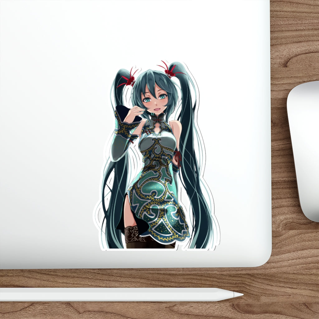 Hatsune Miku Chinese Dress Waterproof Sticker - Ecchi Vinyl Decal