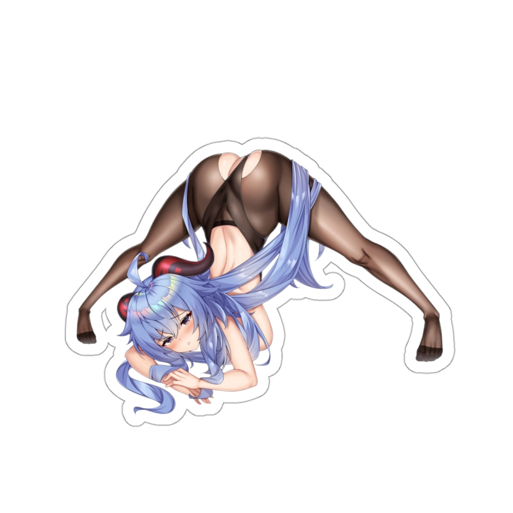 Genshin Impact Ganyu Jack-o pose Waterproof Sticker - Ecchi Vinyl Decal