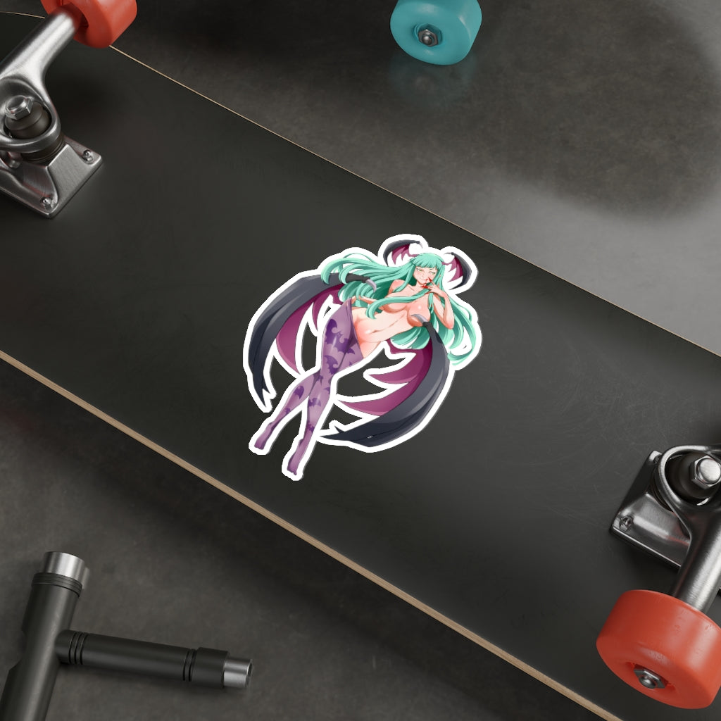 Sexy Succubus Morrigan Waterproof Sticker - Darkstalkers Ecchi Vinyl Car Decal