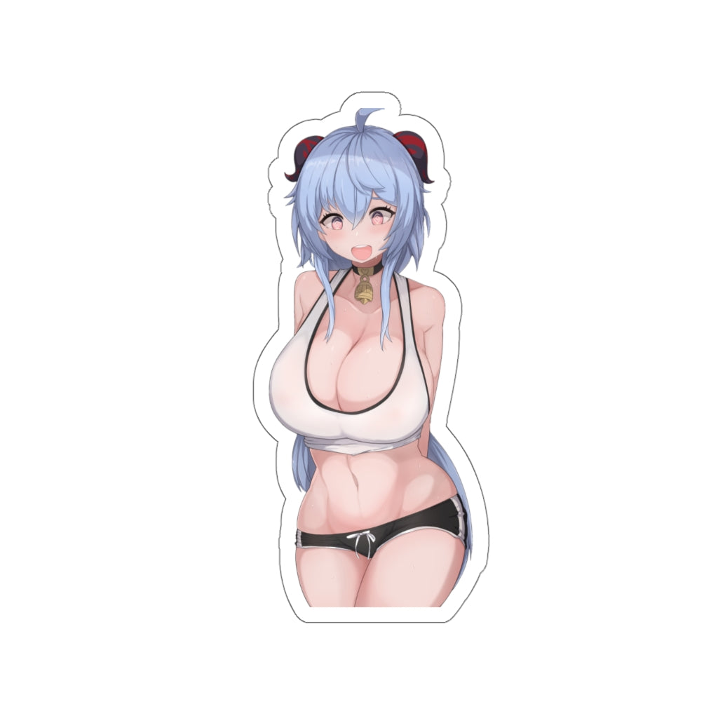 Big Boobs Ganyu Genshin Impact Waterproof Sticker - Ecchi Vinyl Decal