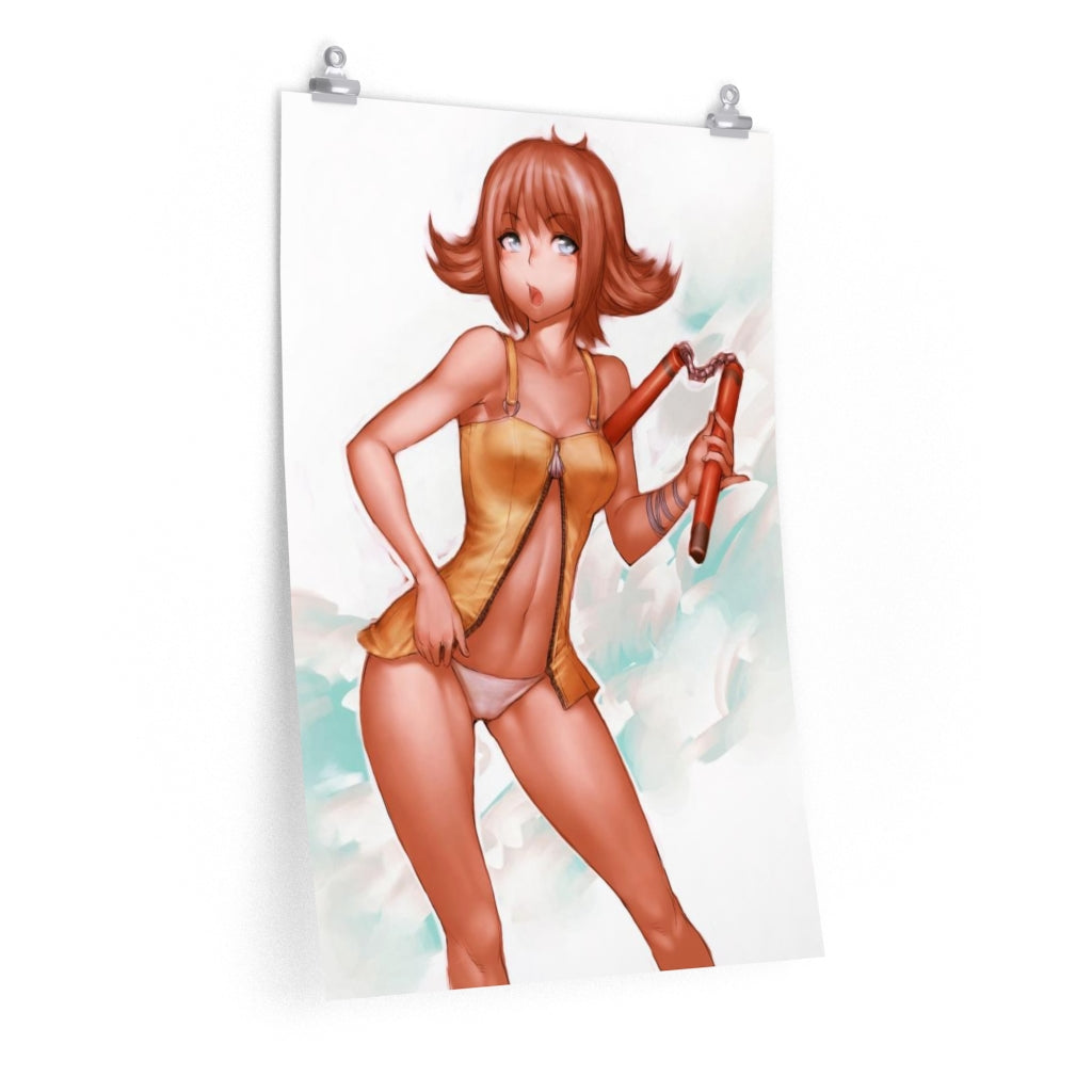 Selphie Tilmitt Final Fantasy 8 Poster - Lewd Premium Matte Vertical Poster - Adult Wall Art