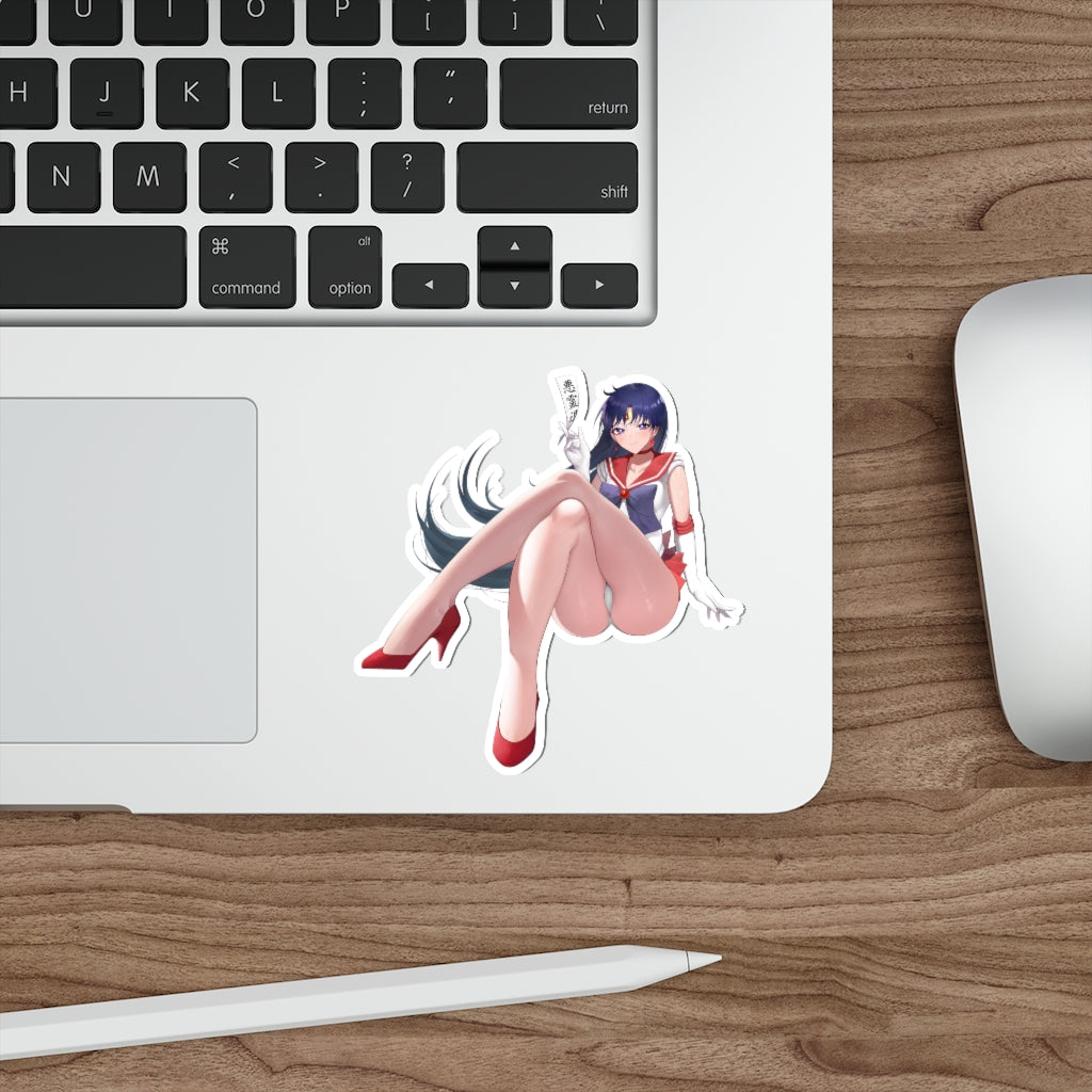 Sailor Mars Sexy Legs Rei Hino Waterproof Sticker - Ecchi Vinyl Decal