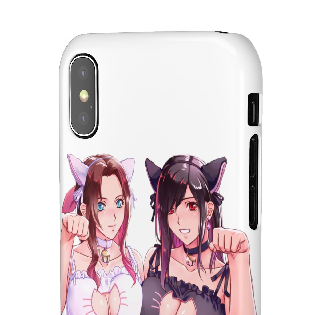 Tifa and Aerith Anime Phone Case - Final Fantasy Kawaii Aesthetic Snap Case