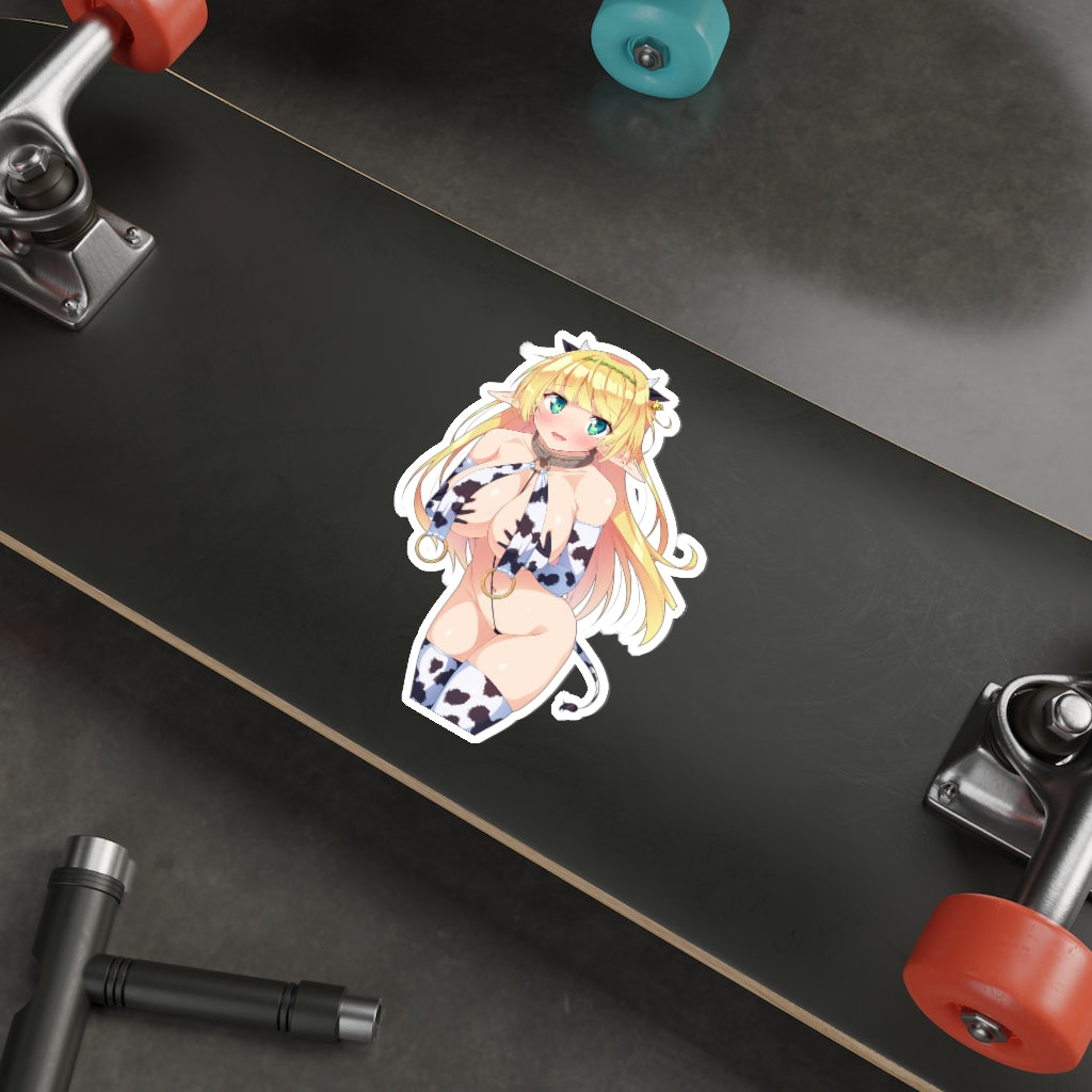 Cow Girl Shera L. Greenwood How Not to Summon a Demon Lord Waterproof Sticker - Ecchi Vinyl Decal