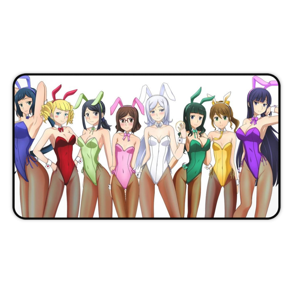 Gundam Mousepad - Bunny Waifus Desk Mat - Large Ecchi Mouse Pad