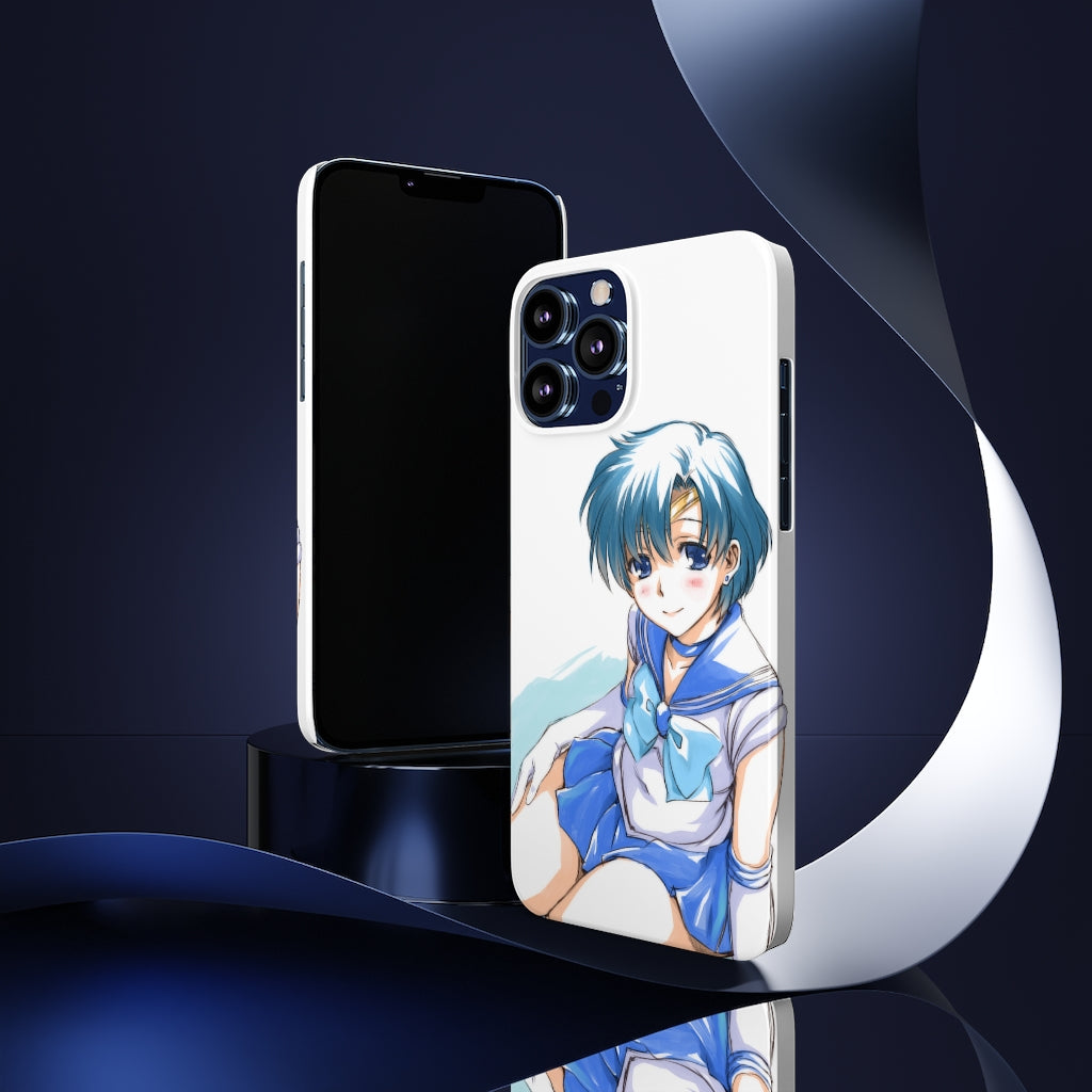 iPhone 13 Case - iPhone 12 Case - Sailor Mercury Anime Phone Case - Sailor Moon Phone Case