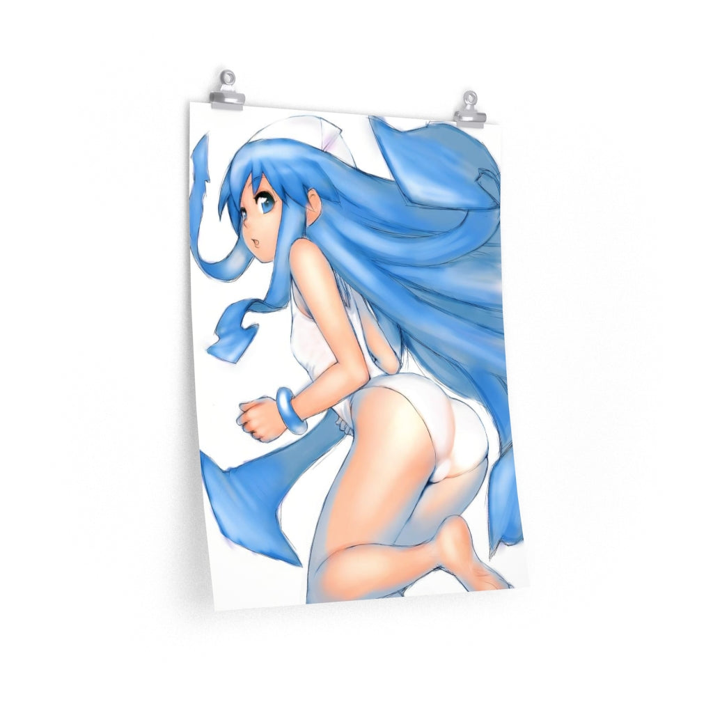 Ikamusume Shinryaku Ikamusume Poster - Lewd Premium Matte Vertical Poster - Adult Wall Art