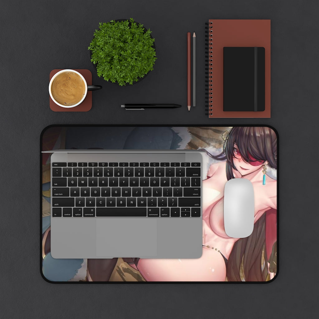 Beidou Genshin Impact Nude Tits Desk Mat - Non Slip Mousepad