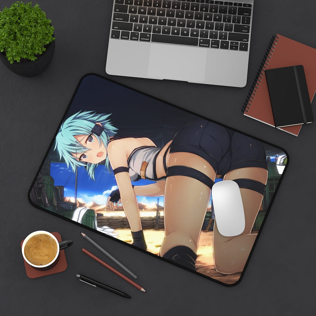 Gun Gale Online Sinon Sexy Butt Desk Mat - Non Slip Mousepad