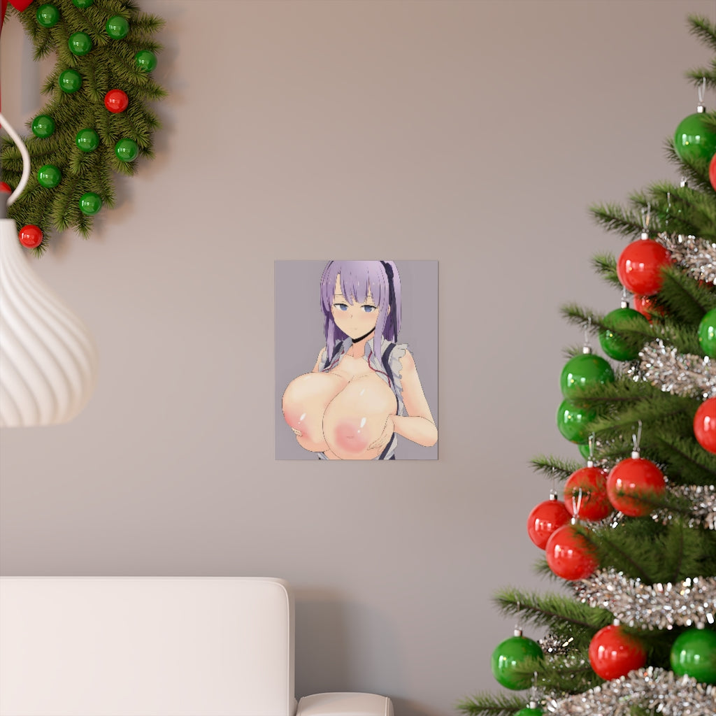 Dagashi Kashi Big Tits Shidare Hotaru Lewd Premium Matte Vertical Poster