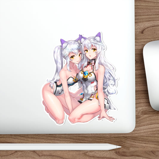 Autocollant imperméable Elsword Neko Waifus Eve - Décalcomanie en vinyle Ecchi