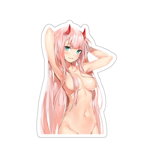 Nude Zero Two Waterproof Sticker - Ecchi Decal - Darling in the Franxx