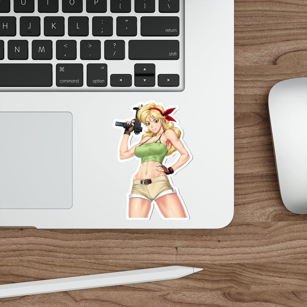 Transformed Blonde Lunch Dragon Ball Waterproof Sticker - Ecchi Vinyl Decal