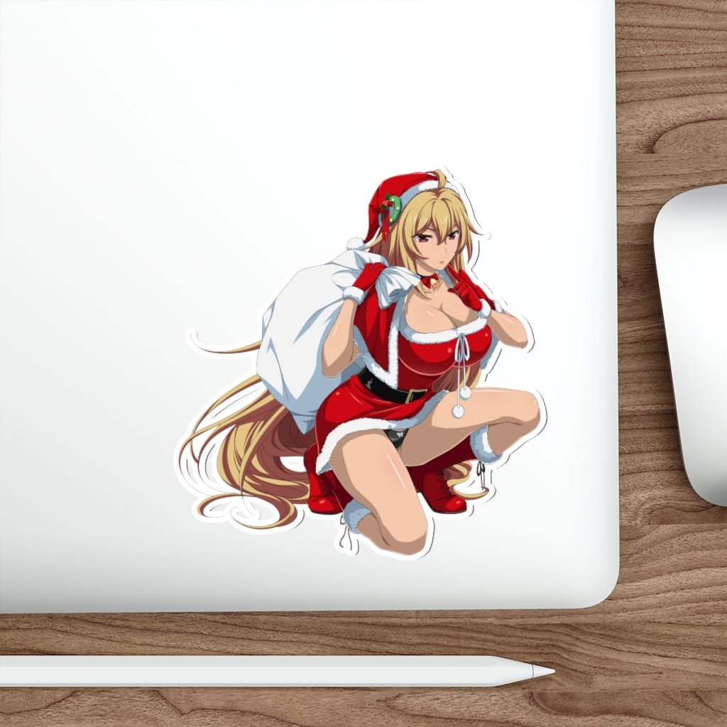 Valkyrie Drive Sexy Santa Mirei Shikishima Waterproof Sticker - Ecchi Vinyl Decal