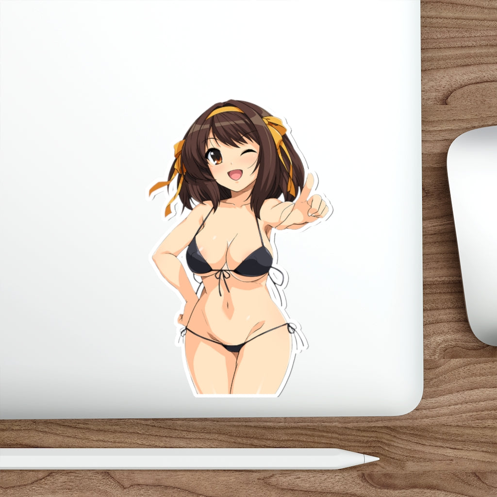 The Melancholy of Haruhi Suzumiya Sexy Bikini Waterproof Sticker - Ecchi Vinyl Decal