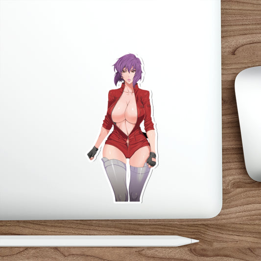 Autocollant imperméable sexy en vinyle Ecchi Ghost in The Shell de Motoko Kusanagi