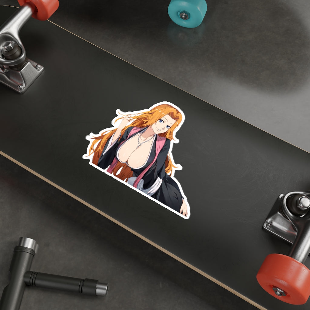 Busty Matsumoto Rangiku Bleach Waterproof Sticker - Ecchi Vinyl Decal