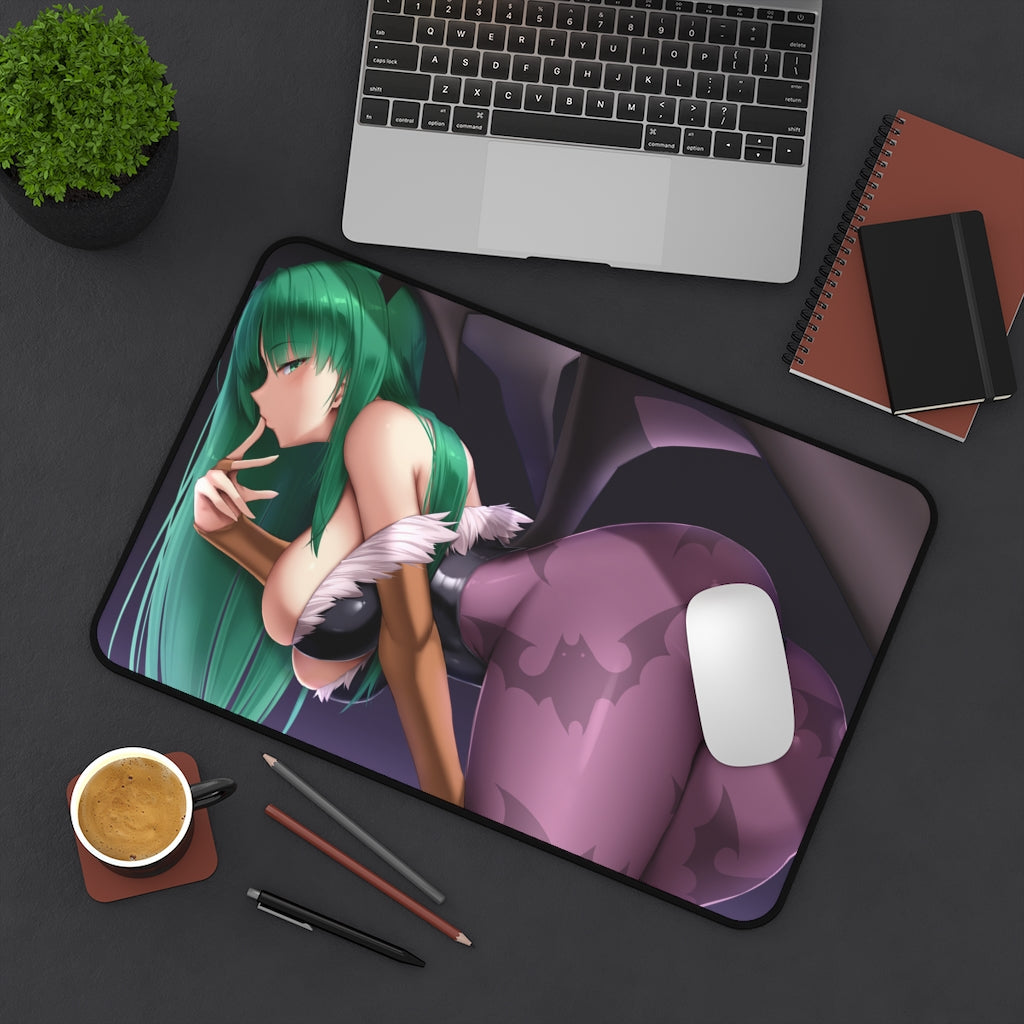 Darkstalkers Morrigan Mousepad - Large Gaming Desk Mat - Ecchi Mouse Pad