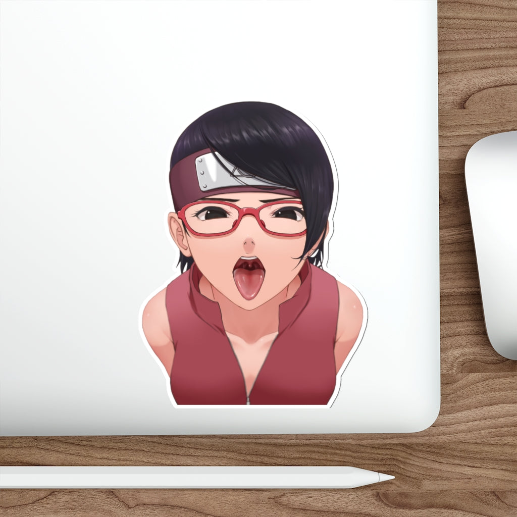 Uchiha Sarada Naruto Hentai BJ Waterproof Sticker - Ecchi Vinyl Decal