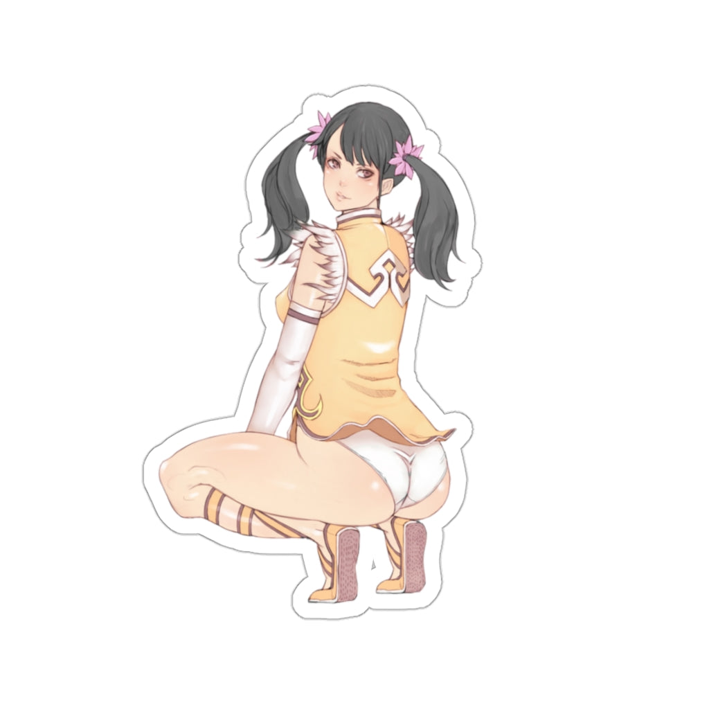 Tekken Sexy Butt Ling Xiaoyu Waterproof Sticker - Ecchi Vinyl Decal