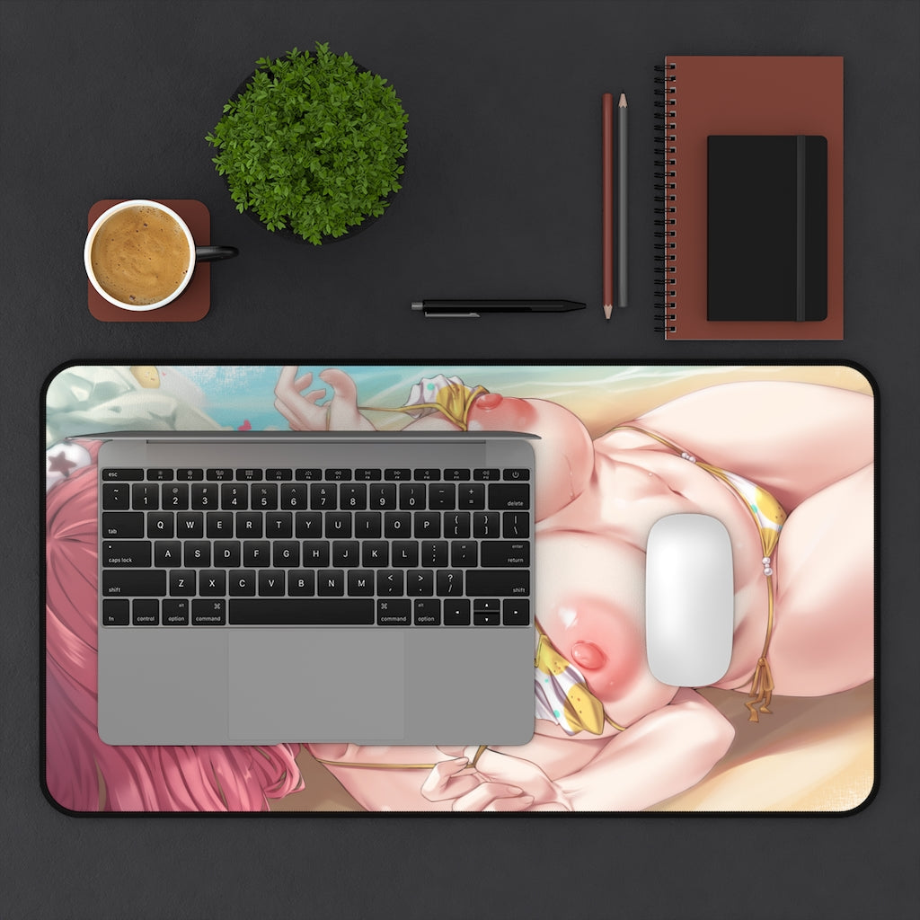 Honoka Bikini Mousepad - Dead Or Alive Large Desk Mat - Ecchi Nude Boobs Mouse Pad - Sexy Gaming Playmat