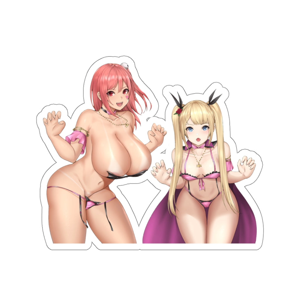 Dead or Alive Halloween Waterproof Sticker - Big Boobs Honoka and Marie Rose Ecchi Vinyl Decal