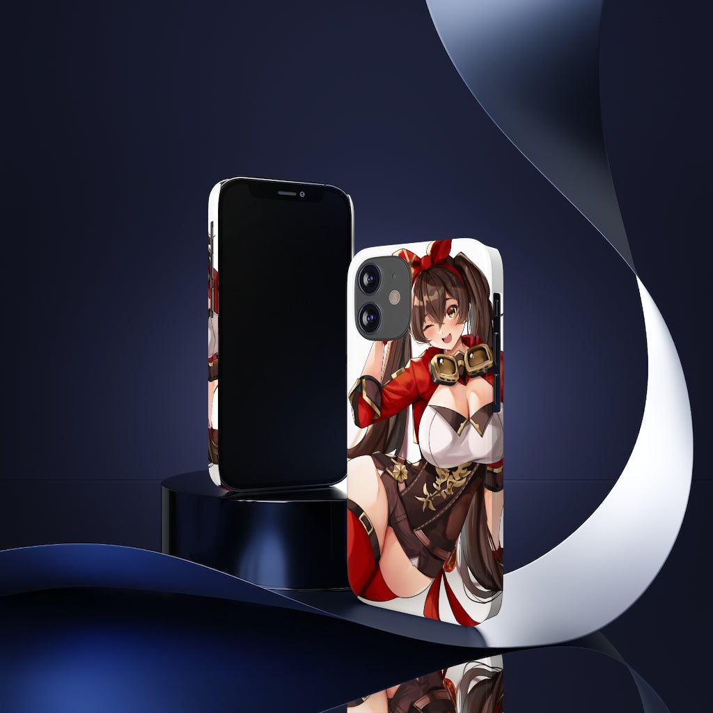 Genshin Impact Amber Phone Case - iPhone 13 Case - iPhone 12 Case - Anime Phone Case
