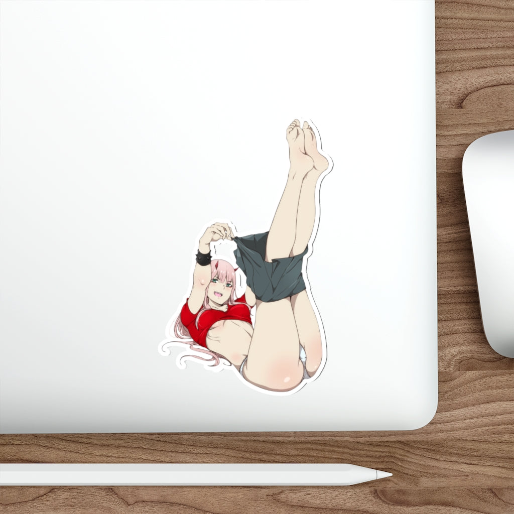 Zero Two Waterproof Sticker - Darling in the Franxx Ecchi Decal