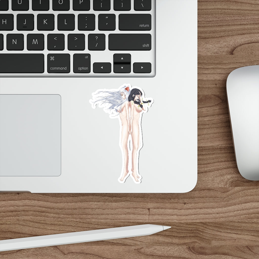 Nude Black Hanekawa Monogatari Waterproof Sticker - Ecchi Vinyl Decal