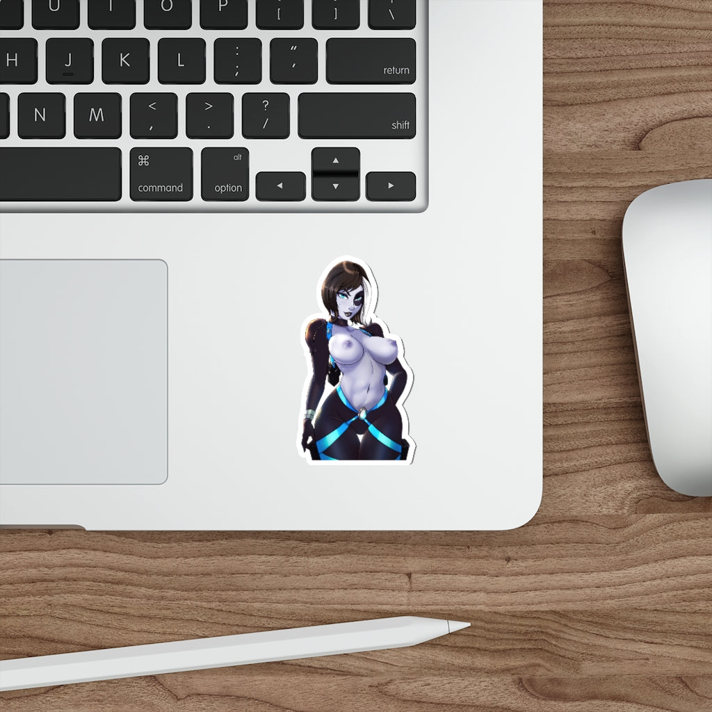 Topless Domino Marvel Waterproof Sticker - Ecchi Vinyl Decal