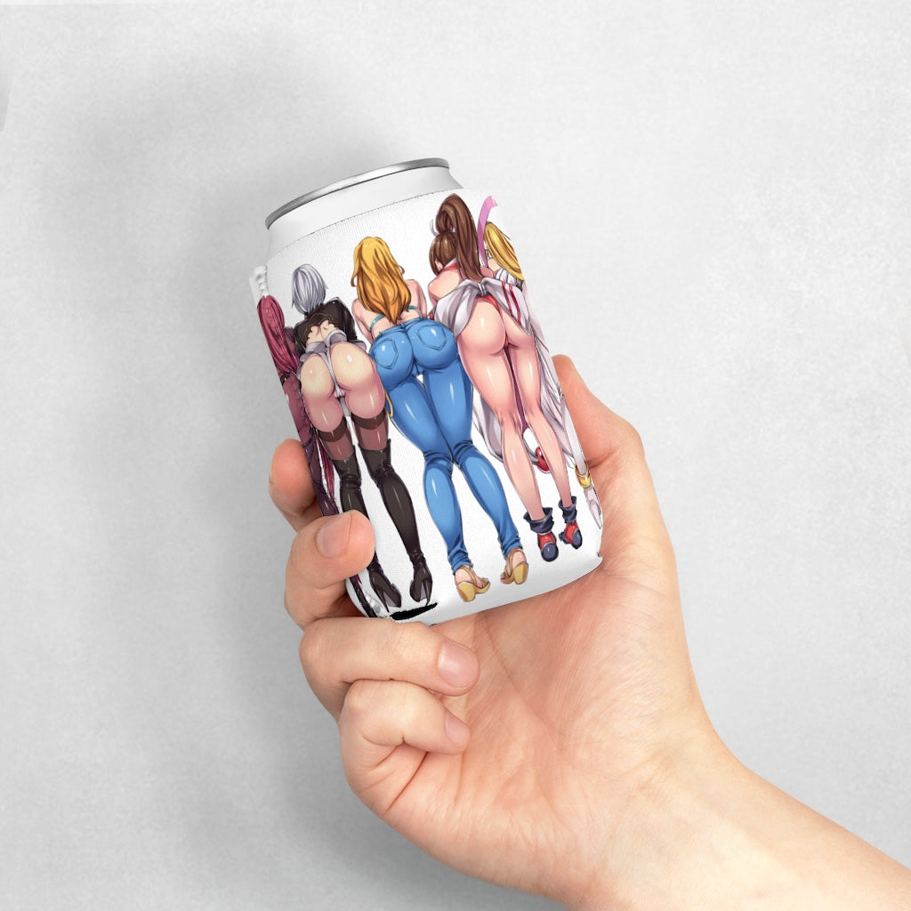 Anime Koozie - Hot Butts Can Cooler Sleeve - Booty Showcase