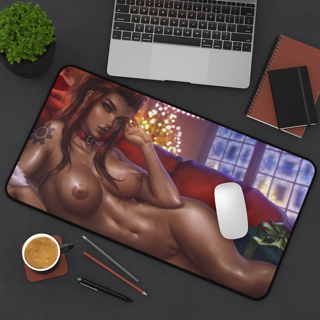 Brigitte Overwatch Nude Desk Mat - Non Slip Mousepad