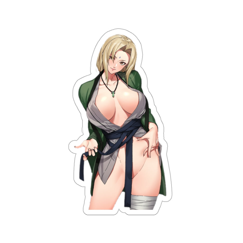 Teasing Tsunade Naruto Waterproof Sticker - Ecchi Vinyl Decal