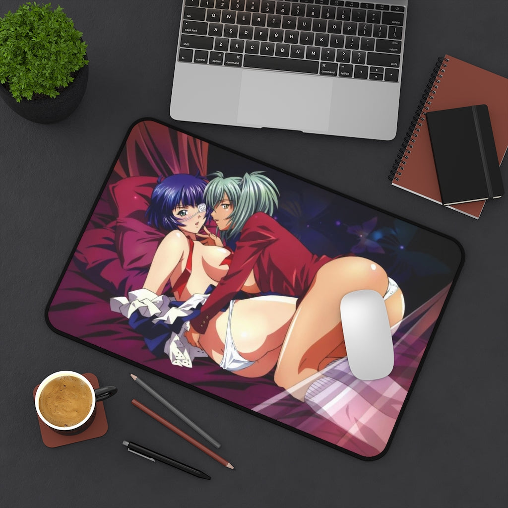 Ikkitousen Sexy Mousepad - Lu Meng And Ryofu Desk Mat - Ecchi Playmat