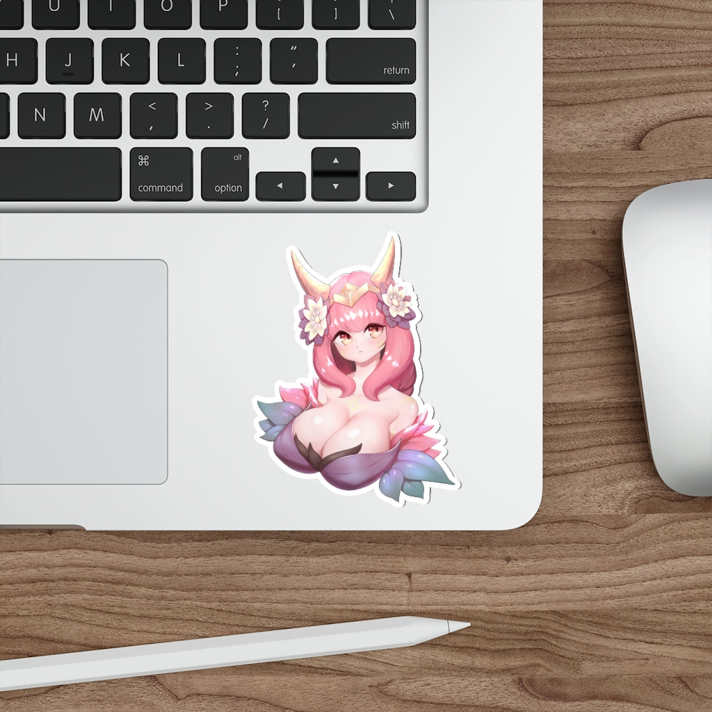 Ahri League of Legends Anime Boobs Waterproof Sticker - Ecchi Vinyl Decal