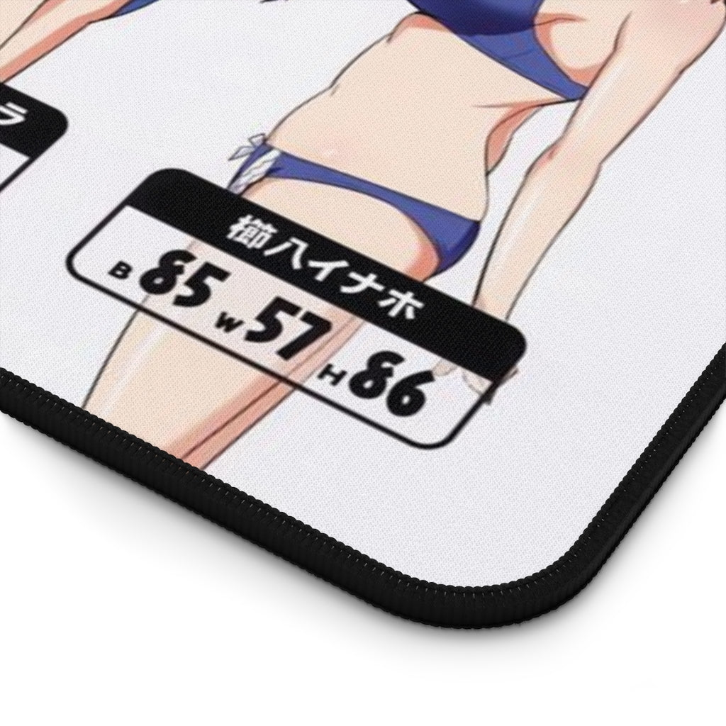 Maken-ki! Waifus Mensurations Boobs Size Bust Chart Mousepad - Non Slip Desk Mat