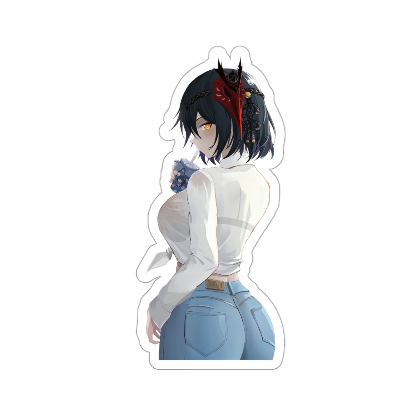 Genshin Impact Sexy Sara Kujou Waterproof Sticker - Weatherproof Vinyl Car Decal