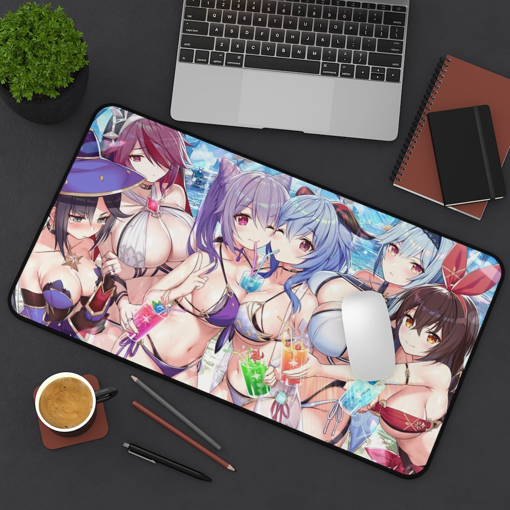 Genshin Impact Anime Mousepad Doujin - Desk Mat - Big Gaming Mouse Pad - MTG Playmat