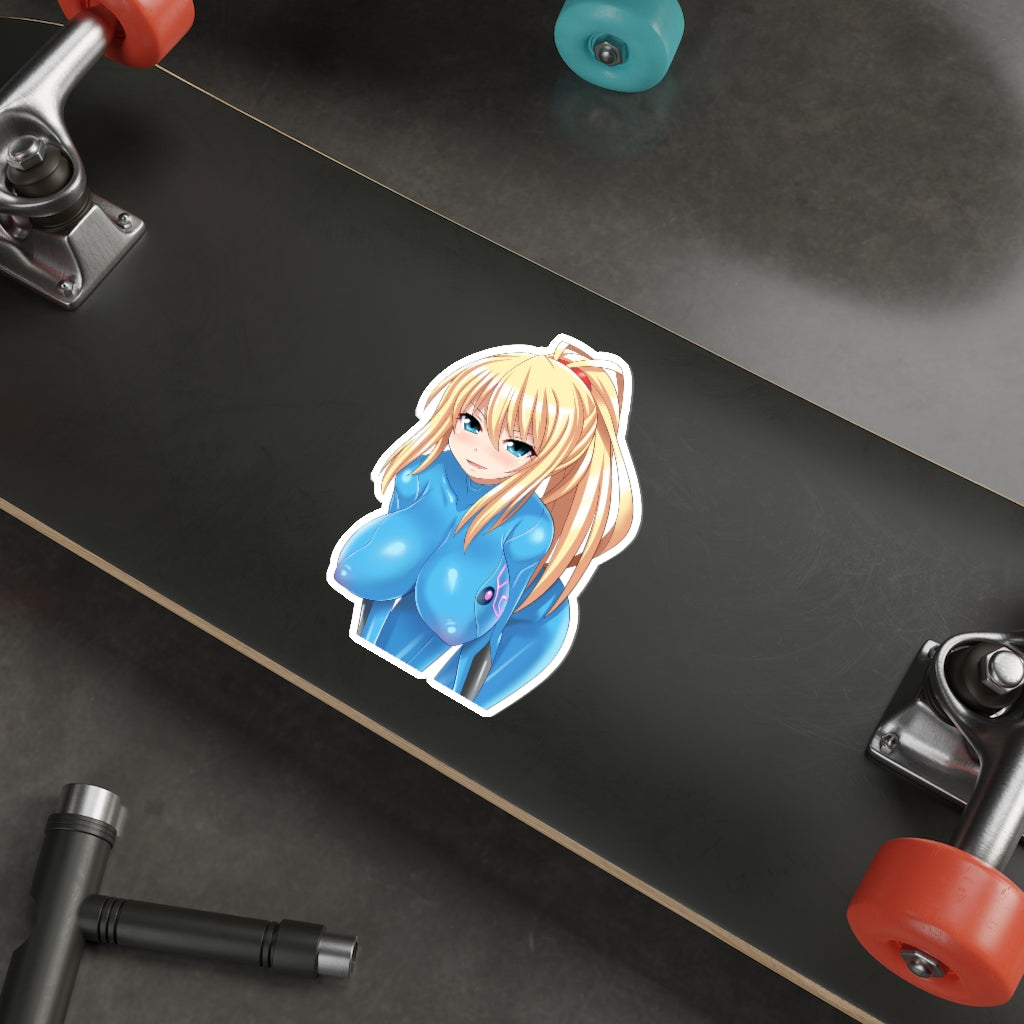 Big Boobs Samus Waterproof Sticker - Ecchi Vinyl Decal