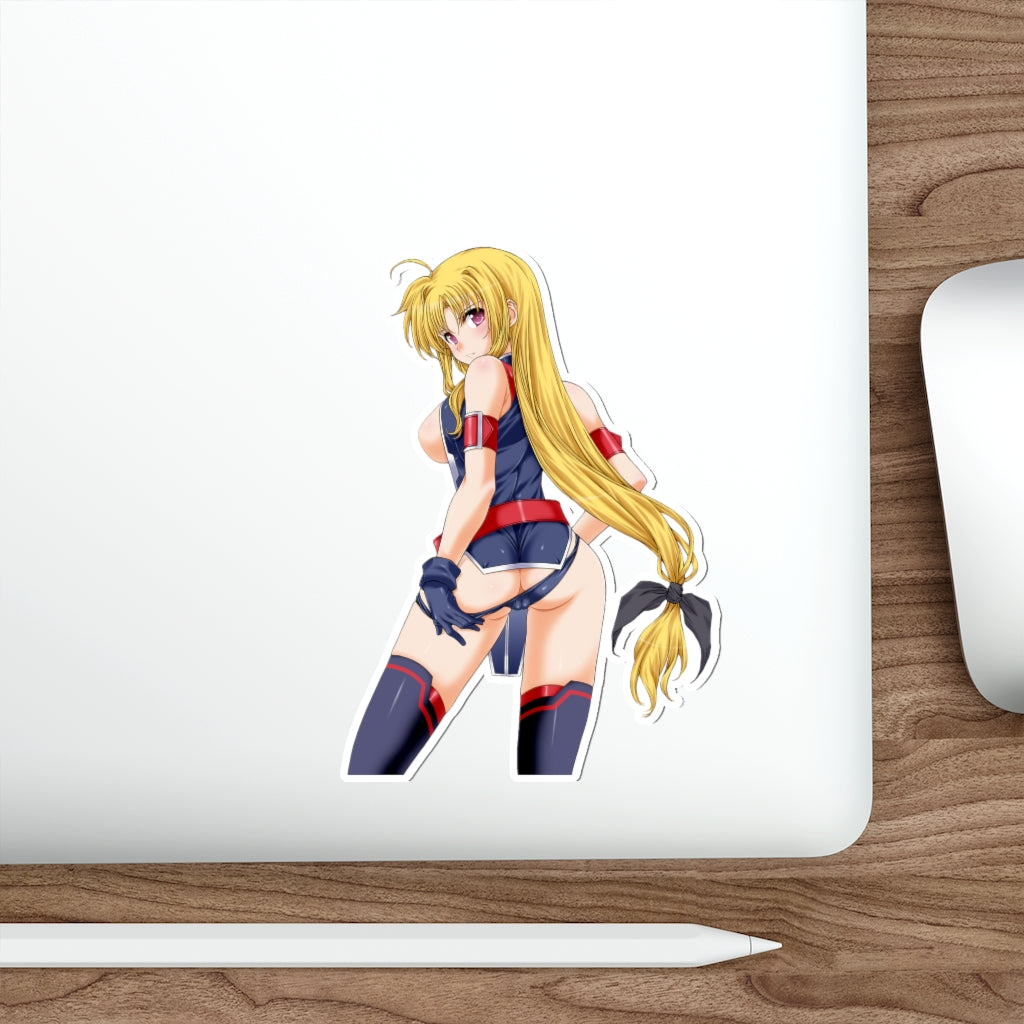 Sexy Fate Testarossa Magical Girl Lyrical Nanoha Waterproof Sticker - Ecchi Vinyl Decal